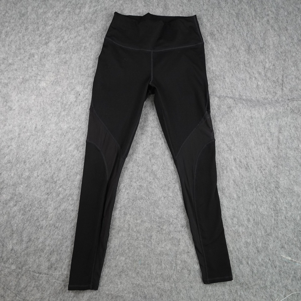 Fabletics Leggings Women XS/S? Black PowerHold Mesh Panel High Waist Yoga Active